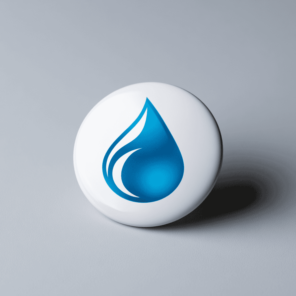 Linnovate logo featuring a blue water droplet on a white background.