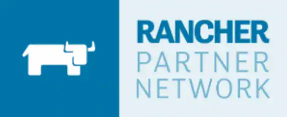 Rancher Partner Network logo with bull icon and text.