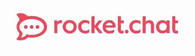 Rocket.chat logo with speech bubble icon for team messaging.